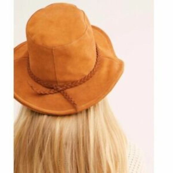 FREE PEOPLE | 100% GENUINE SUEDE LEATHER HAT NWOT - Picture 2 of 3